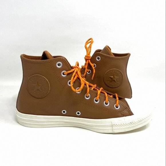 💖MEGA SALE💖Converse Chuck Taylor AS High Leather 163337C Women’s Skate Tan - Picture 15 of 16